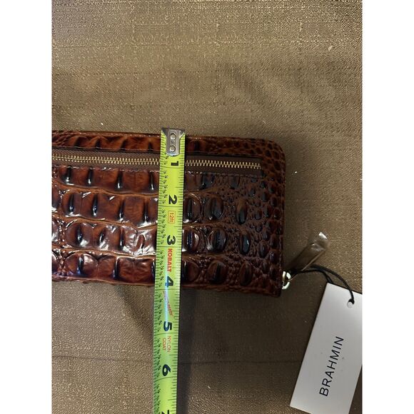 NWT Brahmin Women's Suri Leather Zip-Around Wallet Pecan Melbourne - Picture 7 of 7